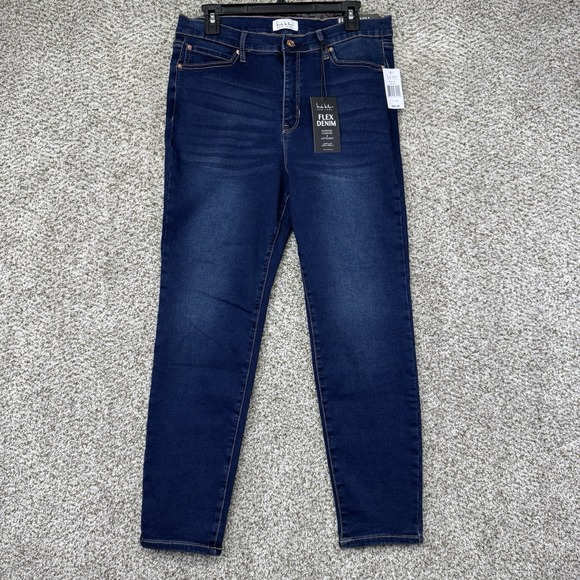 Nicole Miller Denim - NEW Nicole Miller Soho High Rise Ankle Skinny jeans Women's Size 14 Flex Denim